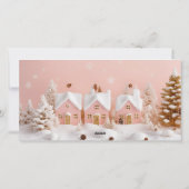 Whimsical Kerst Kaart 3 Foto Collage (Achterkant)