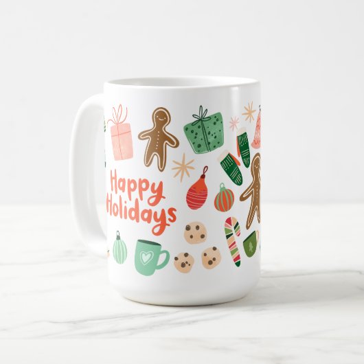 Whimsical Kerst Mok (Voorkant links)