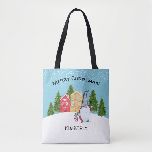 Whimsical-kerst Tote Bag (Voorkant)