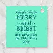 Whimsical Kerst Vredesduif Cute Kerstcadeau Bedankjes Labels (Achterkant)