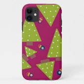 Whimsical-kerstbomen Case-Mate iPhone Case (Achterkant)