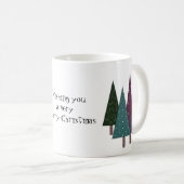 Whimsical-kerstbomen Koffiemok (Voorkant rechts)