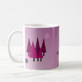 Whimsical-kerstbomen Koffiemok (Links)