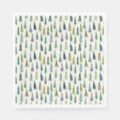 Whimsical-kerstbomen Servet (Voorkant)