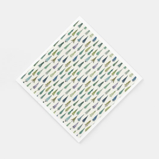 Whimsical-kerstbomen Servet (Hoek)