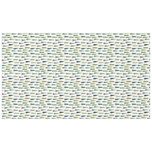 Whimsical-kerstbomen Tafelkleed (Voorkant (Horizontaal))