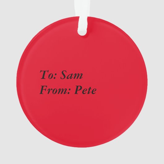 Whimsical-kerstboom Acrylversiering Ornament (achterkant)