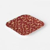 Whimsical Kerstboom en Gingerbreadman Patter Papieren Bordje (Gebogen)