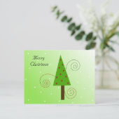 Whimsical-kerstboom Feestdagenkaart (Staand voorkant)