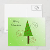 Whimsical-kerstboom Feestdagenkaart (Voorkant / Achterkant)