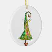 Whimsical-kerstboom Keramisch Ornament (Rechts)