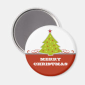 Whimsical-kerstboom Magnet (Voorkant / Achterkant)