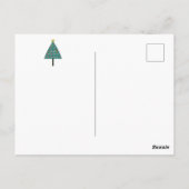 Whimsical Kerstboom met Benoemde Lichten Briefkaart (Achterkant)