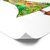 Whimsical-kerstboom Poster (Hoek)