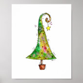 Whimsical-kerstboom Poster (Voorkant)