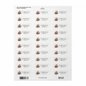 Whimsical Kerstboom Return Address Labels (Full Sheet)