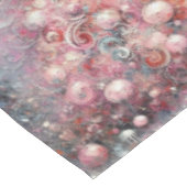 Whimsical Kerstboom Seizoensgebonden Roze Wit Tafelkleed (Gekanteld)