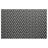 Whimsical-kerstboom Snowflake White Black Stof (Fat Quarter)