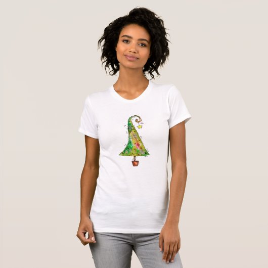 Whimsical-kerstboom T-shirt (Voorkant volledig)