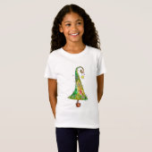 Whimsical-kerstboom T-shirt (Voorkant volledig)