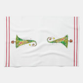 Whimsical-kerstboom Theedoek (Horizontaal)