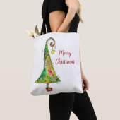 Whimsical-kerstboom Tote Bag (Dichtbij)