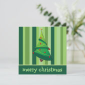 Whimsical-kerstboomflatkaarten Feestdagenkaart (Staand voorkant)