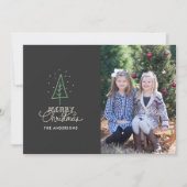 Whimsical-kerstboomfotokaart Kaart (Voorkant)