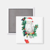 Whimsical-kerstboomkor en -stop ontworpen magneet (Voorkant / Achterkant)