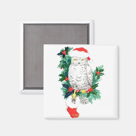 Whimsical-kerstboomkor en -stop ontworpen magneet (Voorkant / Achterkant)