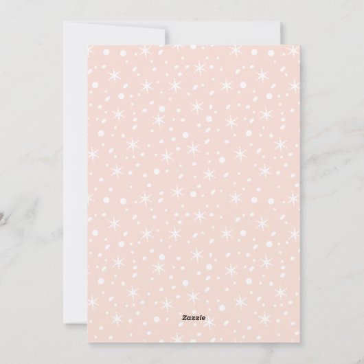 Whimsical-kerstboomplatte vakantiekaart feestdagenkaart (Achterkant)