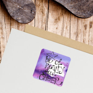 Whimsical-kerstcitaat Vierkante Sticker