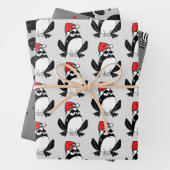 Whimsical-kerstdierentuin Inpakpapier Vel (In situ)