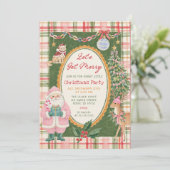 Whimsical Kerstfeest Borrel Kaart (Staand voorkant)