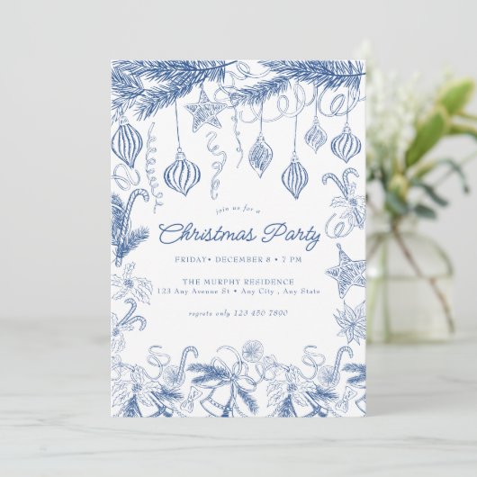 Whimsical-kerstfeest Kaart (Staand voorkant)