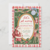Whimsical Kerstfeest Merry Kaart (Voorkant)