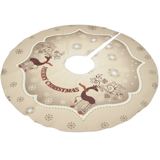  Whimsical-kerstfeestdag in het donker Kerstboom Rok (Gekanteld)