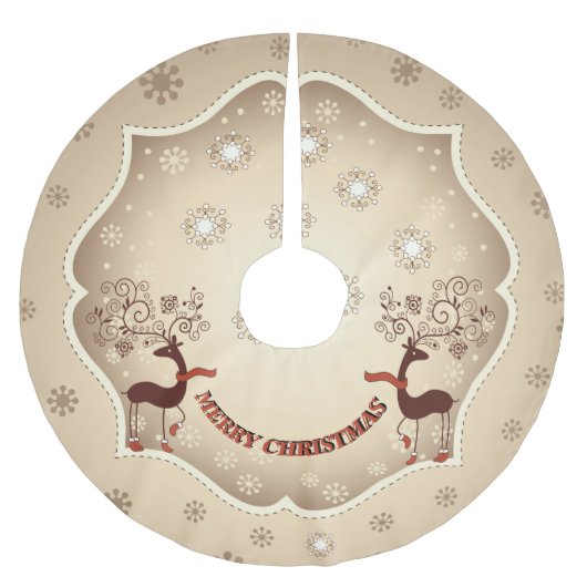  Whimsical-kerstfeestdag in het donker Kerstboom Rok (Voorkant)