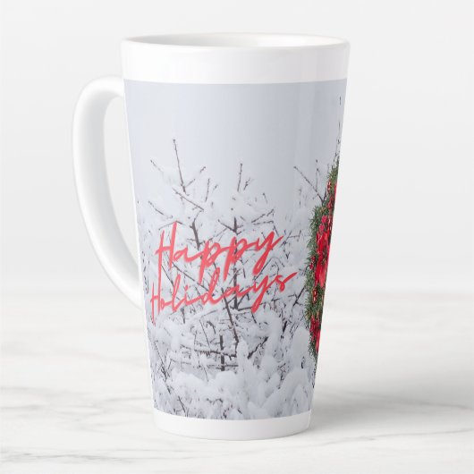 Whimsical -kerstfeestdag latte mok (Linkerhoek)