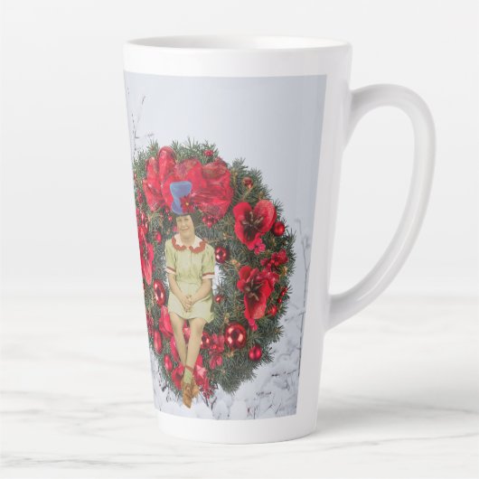 Whimsical -kerstfeestdag latte mok (Rechts)