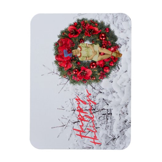 Whimsical -kerstfeestdag magneet (Verticaal)