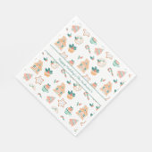 Whimsical Kerstfeestje Servet (Hoek)