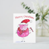 Whimsical-kerstfoto Briefkaart (Staand voorkant)