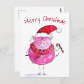 Whimsical-kerstfoto Briefkaart (Voorkant / Achterkant)