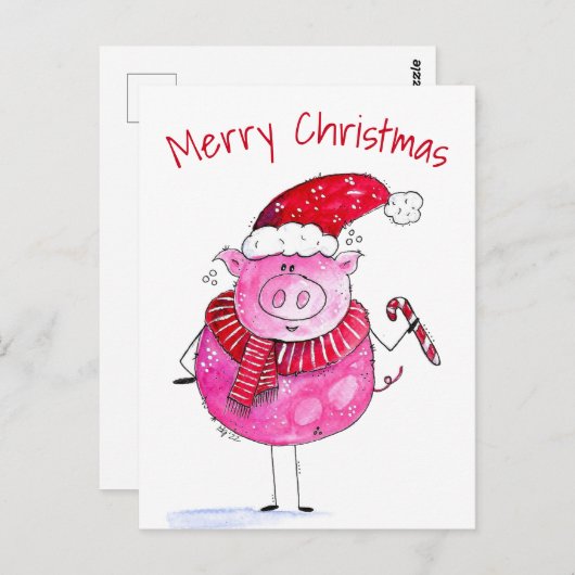 Whimsical-kerstfoto Briefkaart (Voorkant / Achterkant)