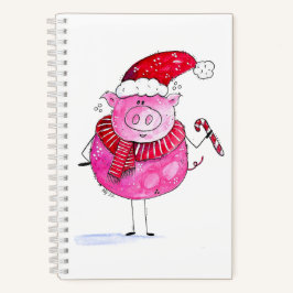 Whimsical-kerstfoto Notitieboek