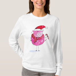 Whimsical-kerstfoto T-shirt