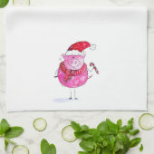 Whimsical-kerstfoto Theedoek (Gevouwen)