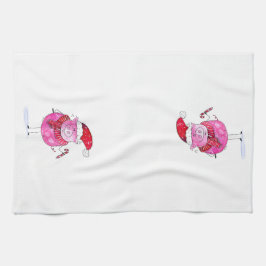 Whimsical-kerstfoto Theedoek