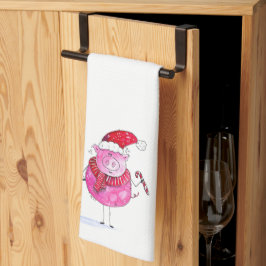 Whimsical-kerstfoto Theedoek